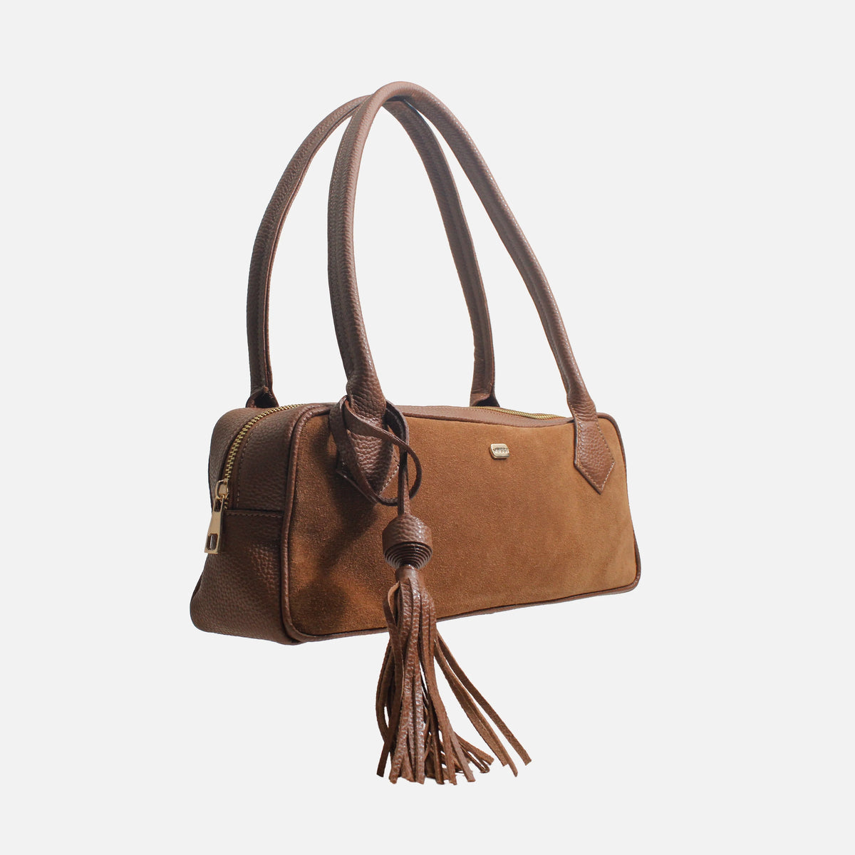Cartera darelis de cuero para mujer - Miel