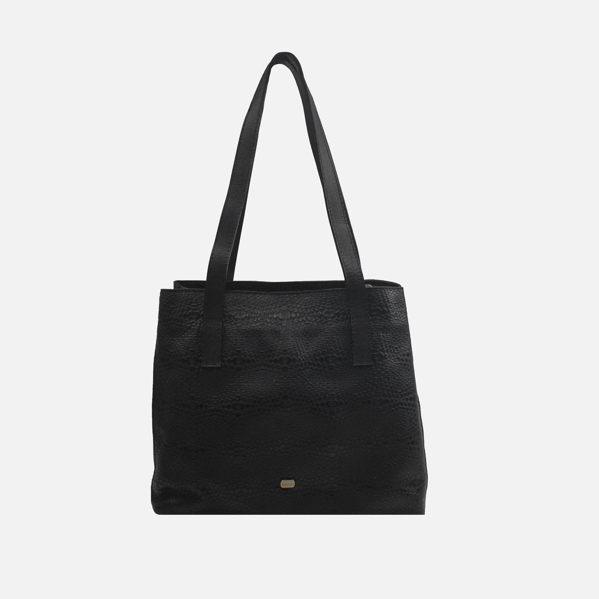 Cartera giorgia de cuero para mujer - Negro