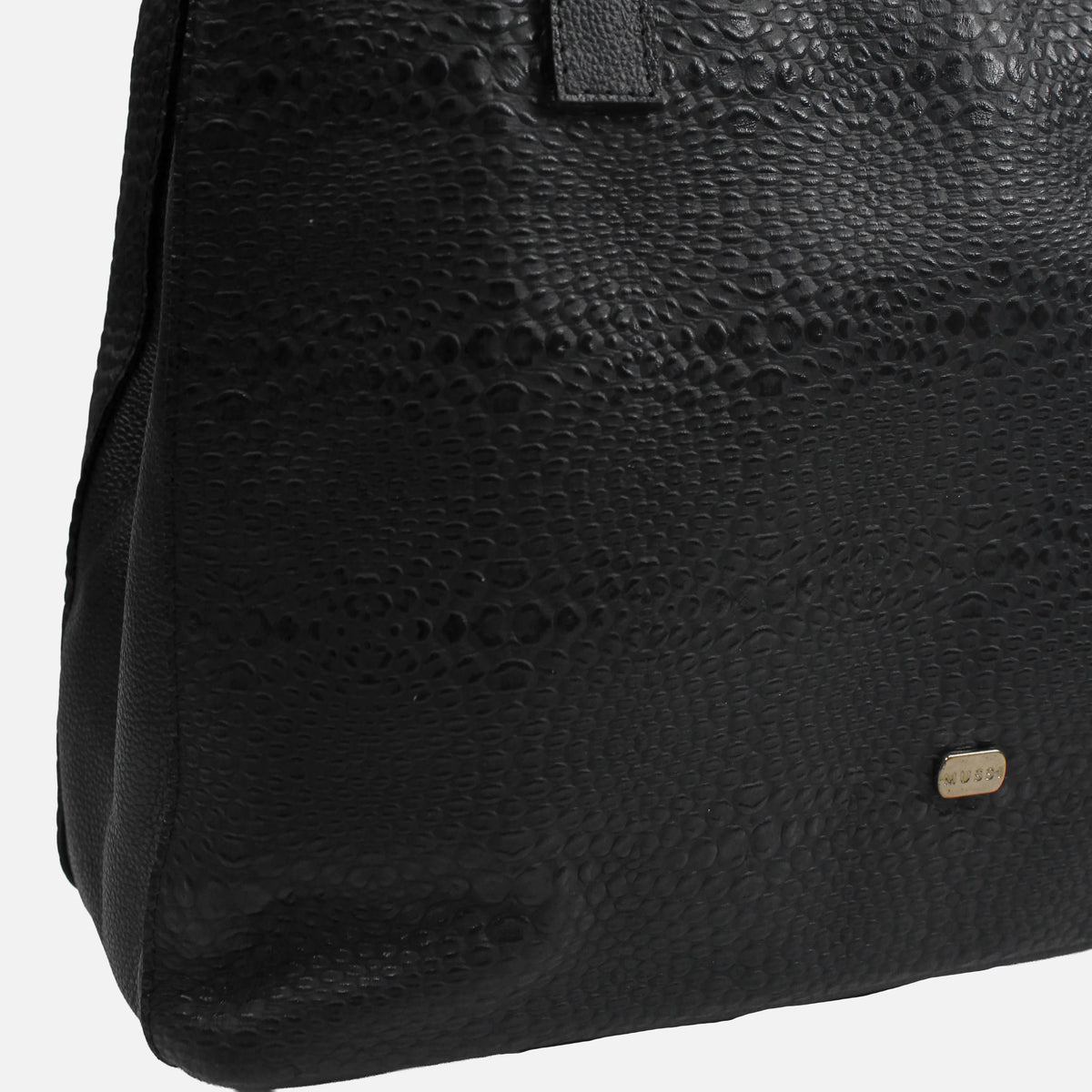 Cartera giorgia de cuero para mujer - Negro