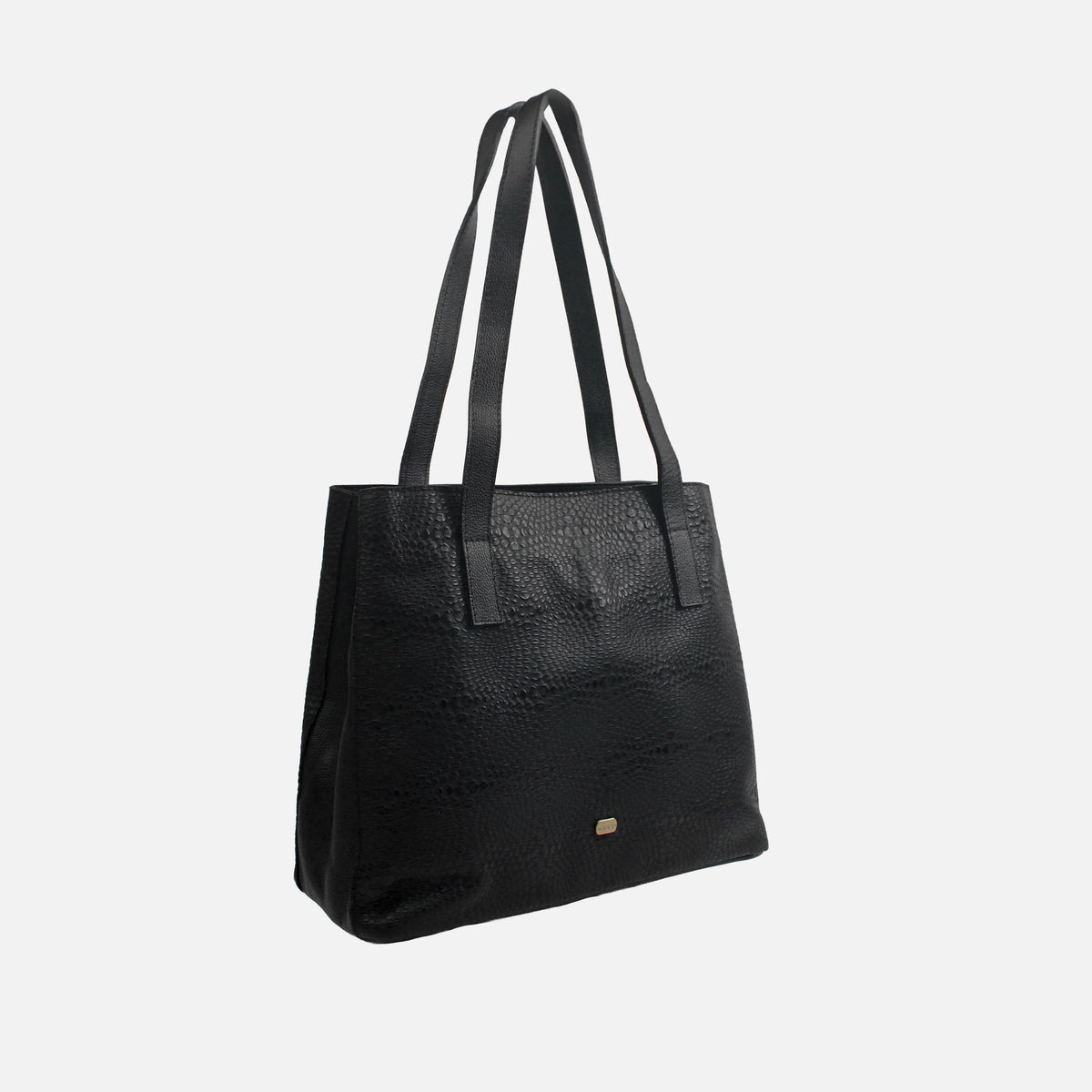 Cartera giorgia de cuero para mujer - Negro