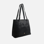 Cartera giorgia de cuero para mujer - Negro