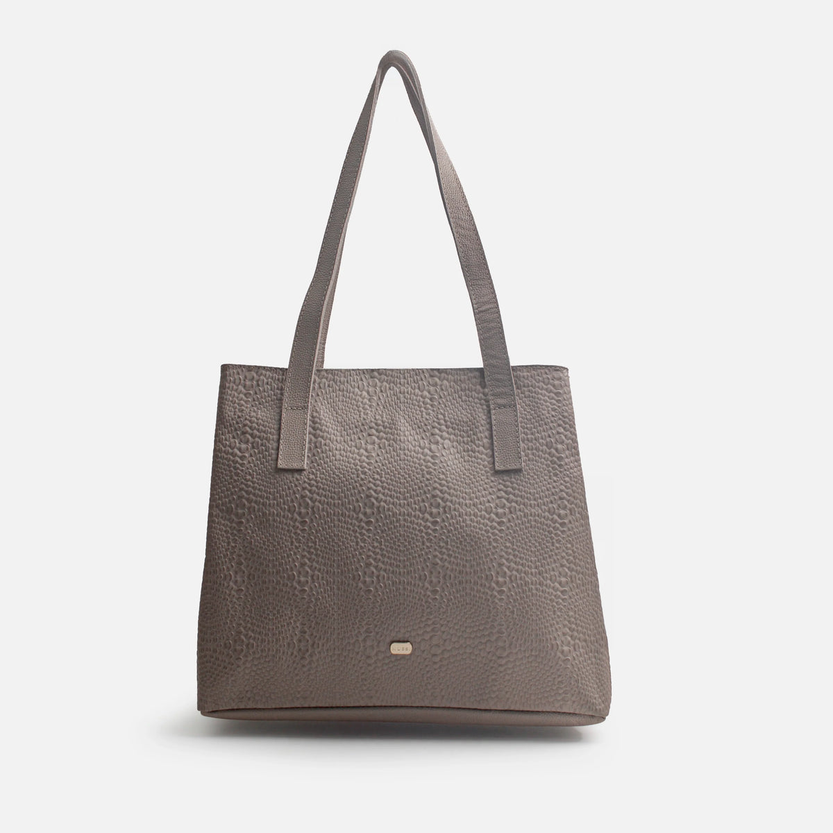 Cartera giorgia de cuero para mujer - Gris