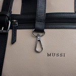 Cartera estrella de cuero para mujer - Negro