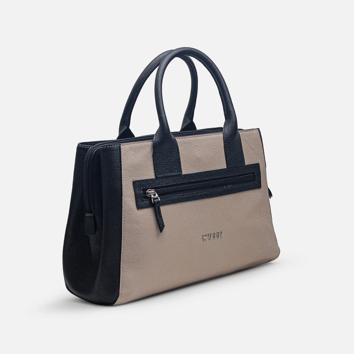 Cartera estrella de cuero para mujer - Negro