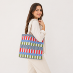 Cartera zenithe de textil para mujer - Rojo