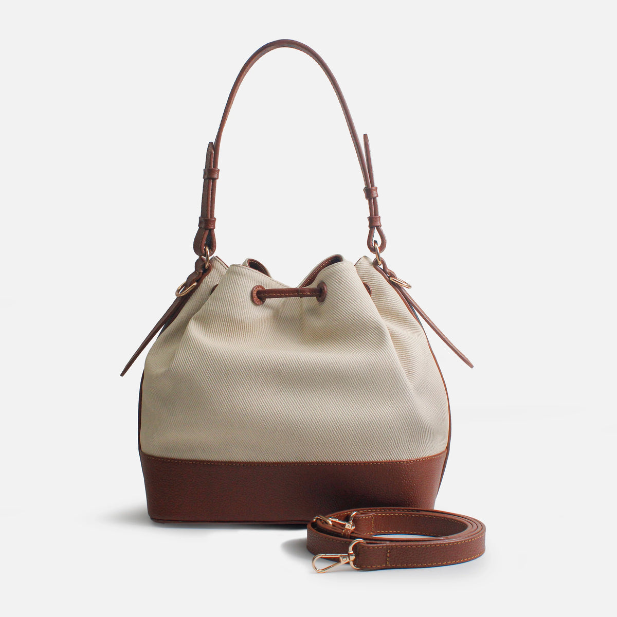 Cartera eoliana de cuero para mujer - Miel