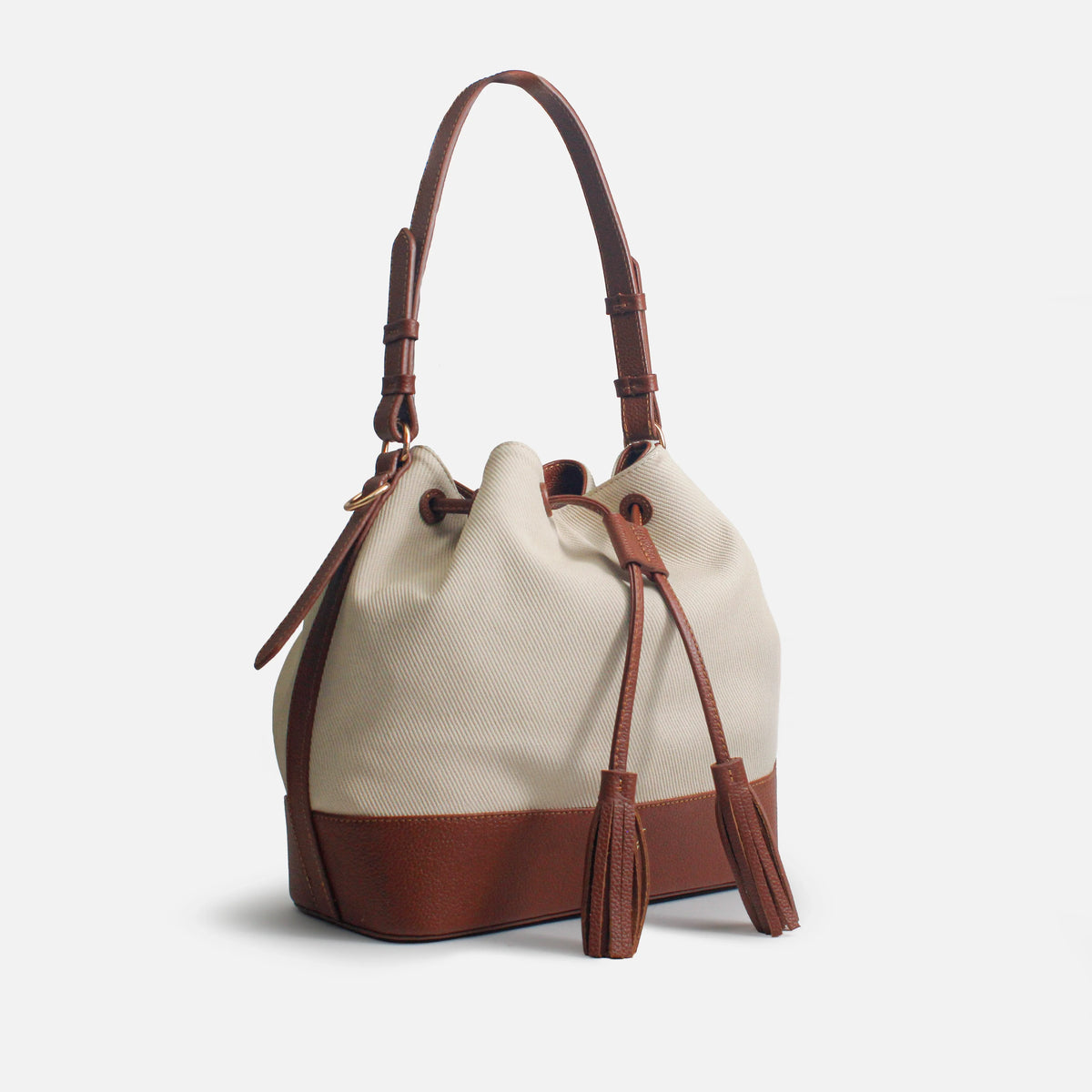 Cartera eoliana de cuero para mujer - Miel