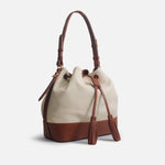 Cartera eoliana de cuero para mujer - Miel