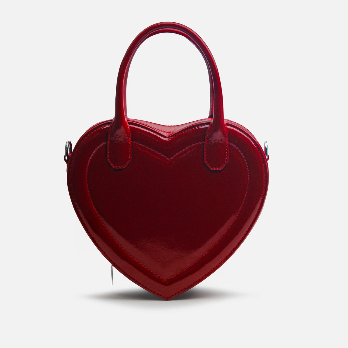 Bolso manos libres aster de cuero para mujer - Rojo