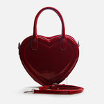 Bolso manos libres aster de cuero para mujer - Rojo