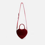 Bolso manos libres aster de cuero para mujer - Rojo