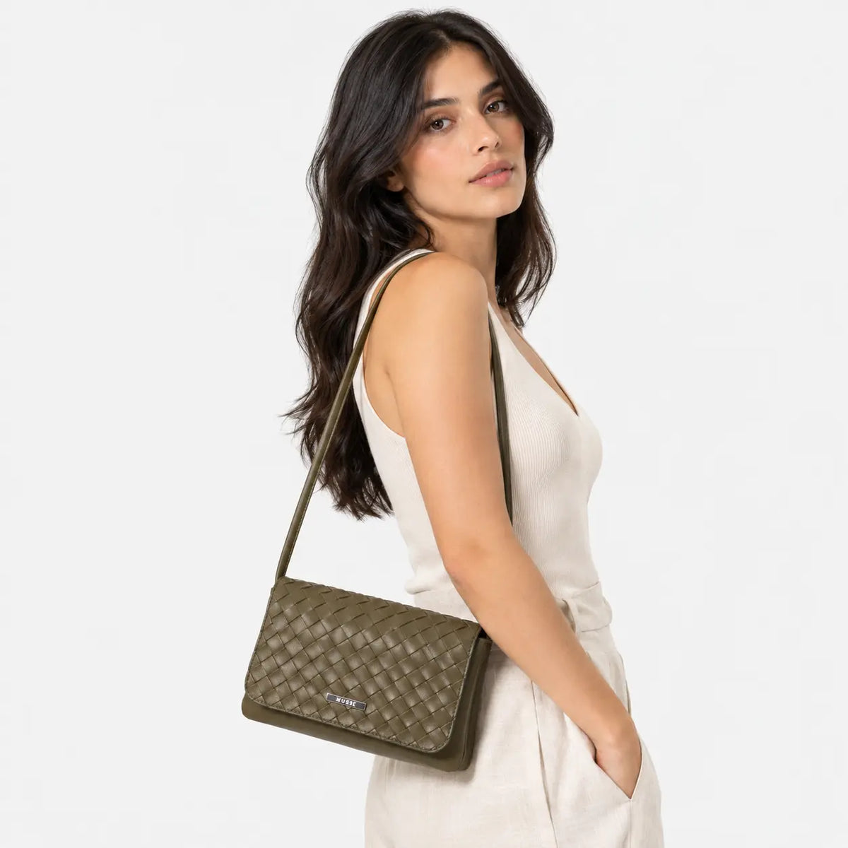 Bolso manos libres cayena de sintético para mujer - Verde