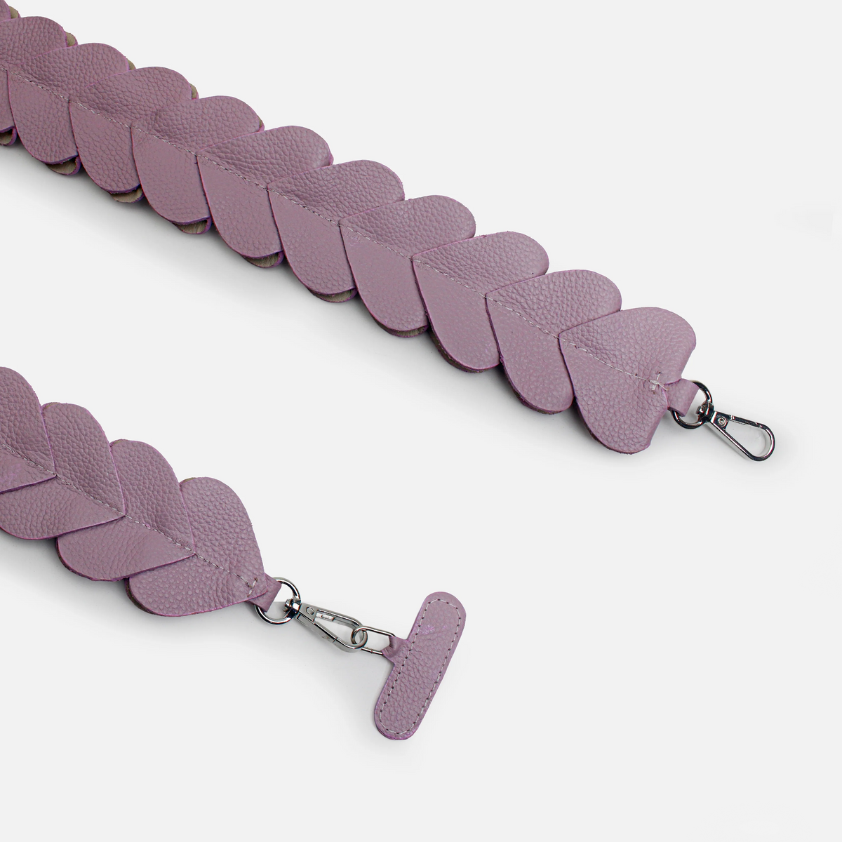 Reata nova de cuero para mujer - Fucsia