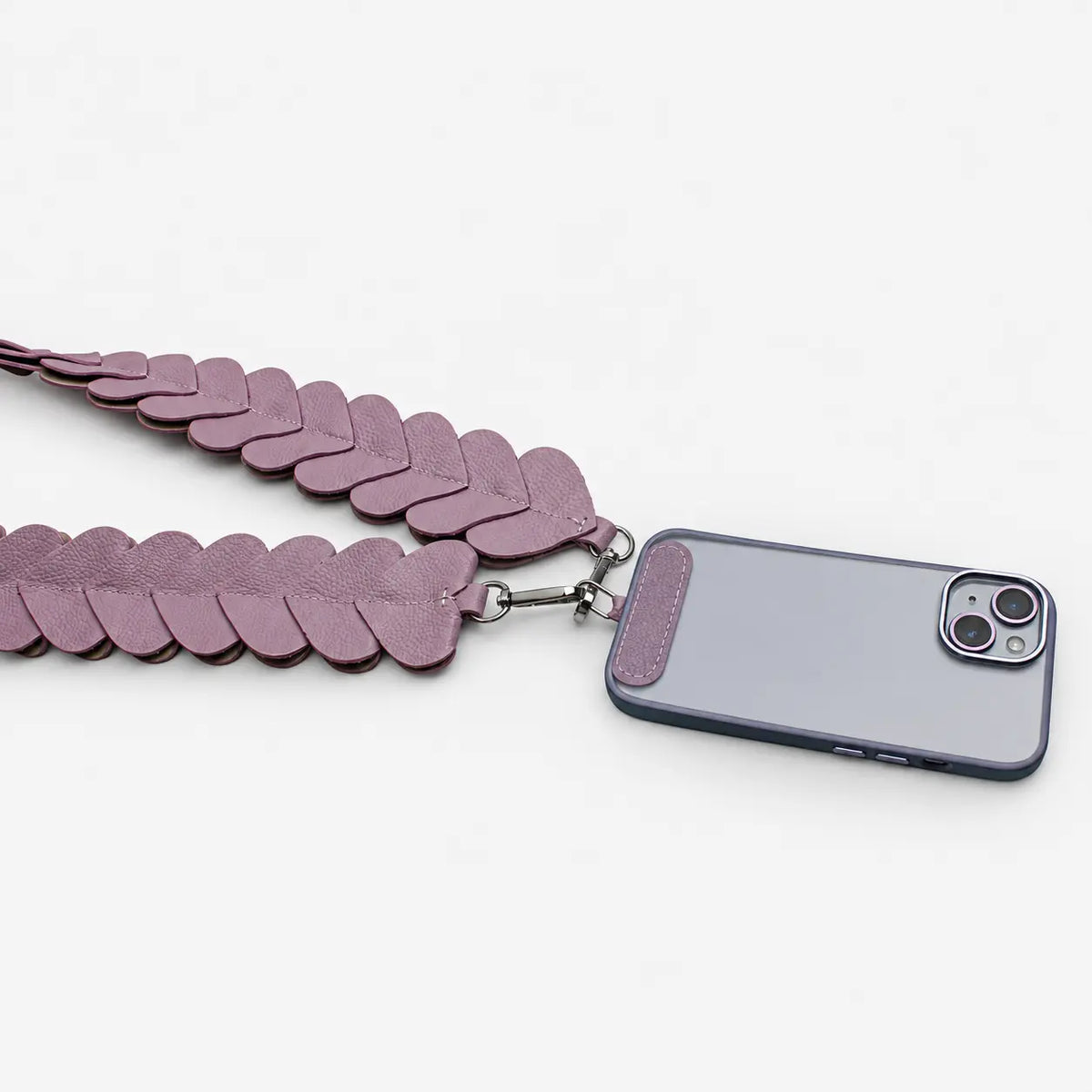 Reata nova de cuero para mujer - Fucsia