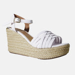 Sandalia plataforma aziel de sintético para mujer - Hueso