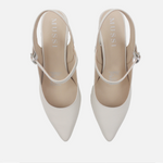 Tacones chelsea de cuero para mujer - Nude