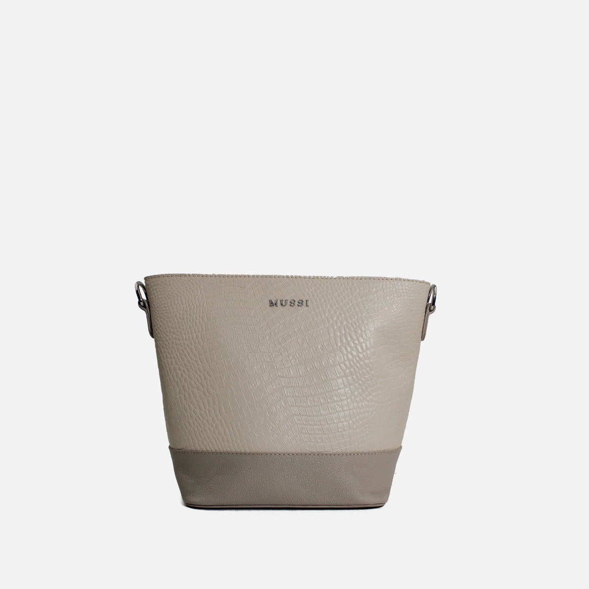 Bolso manos libres nayla de cuero para mujer - Hueso