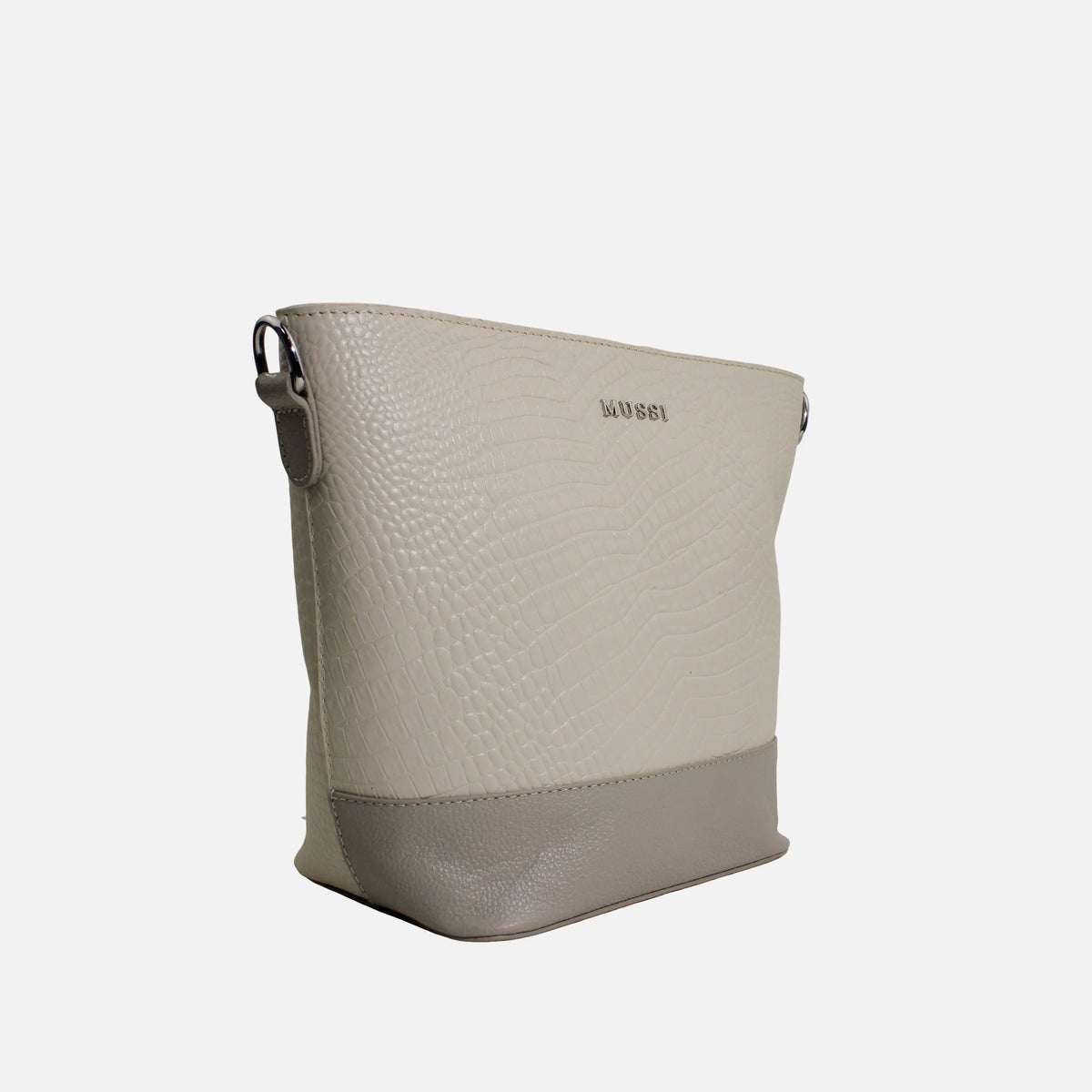 Bolso manos libres nayla de cuero para mujer - Hueso