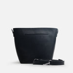 Bolso manos libres nayla de cuero para mujer - Negro
