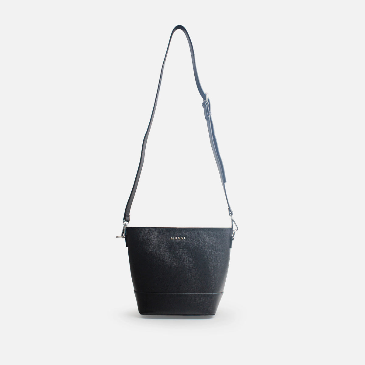 Bolso manos libres nayla de cuero para mujer - Negro