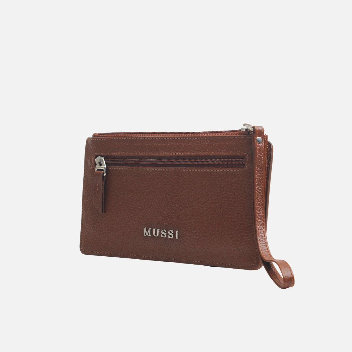 Billetera amira de cuero para mujer - Miel