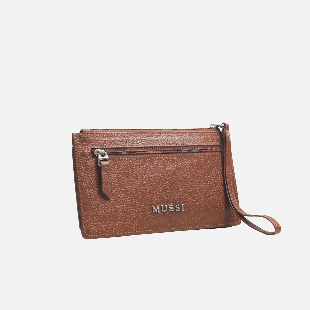 Billetera amira de cuero para mujer - Miel