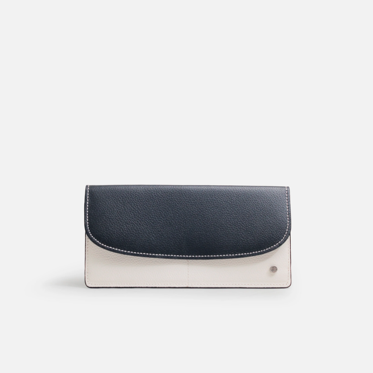 Billetera nola de cuero para mujer - Negro