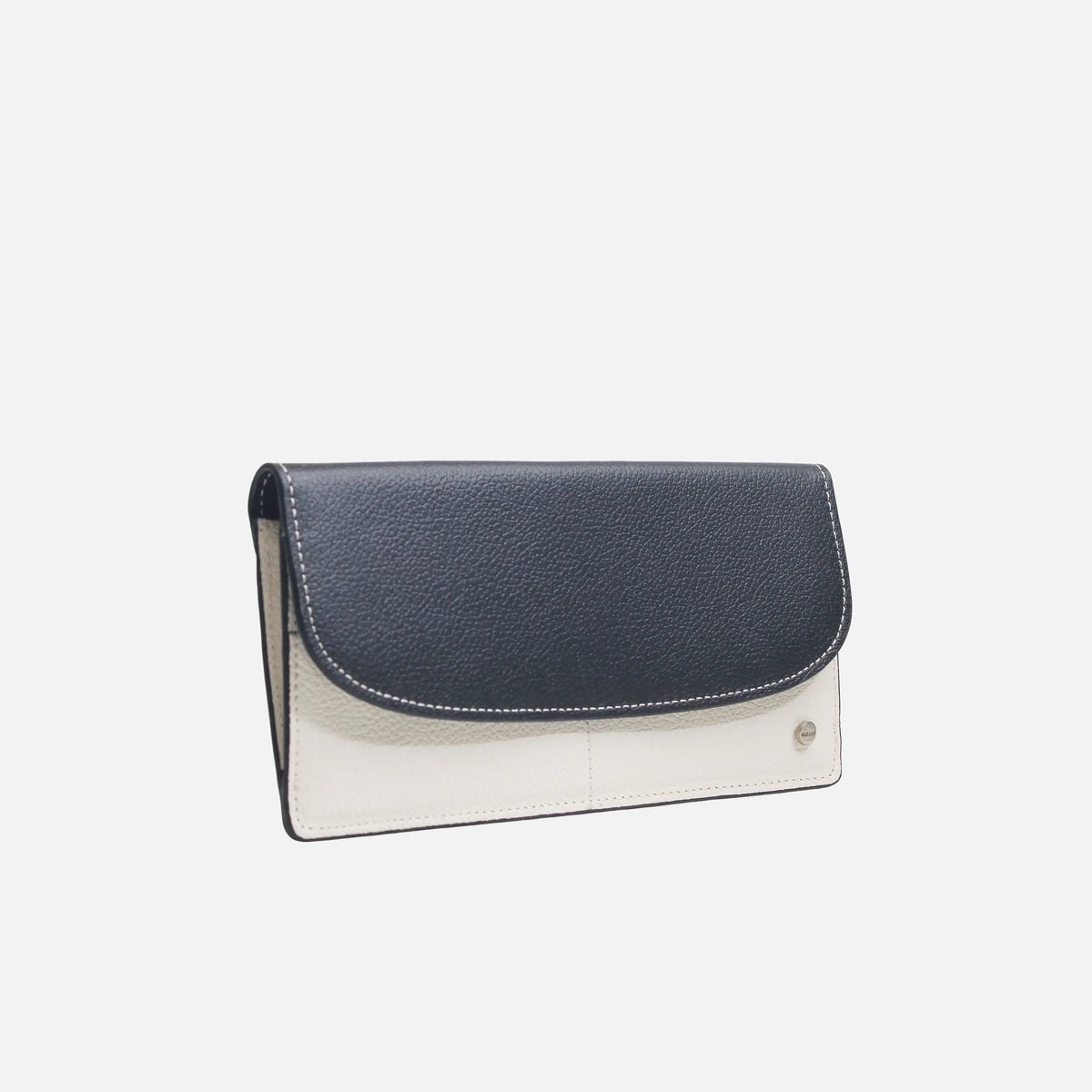 Billetera nola de cuero para mujer - Negro