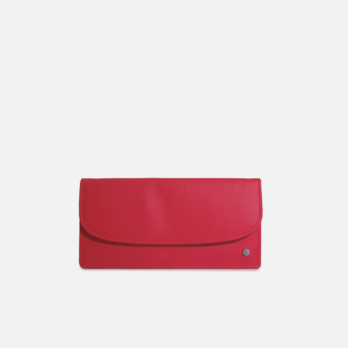 Billetera nola de cuero para mujer - Rojo