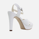 Sandalia tacon plataforma eileen de sintético para mujer - Blanco