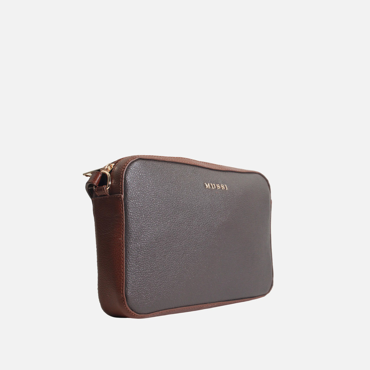 Bolso manos libres amay de cuero para mujer - Café