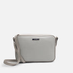 Bolso manos libres amay de cuero para mujer - Gris