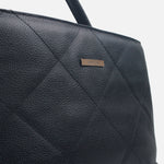 Cartera damaris de cuero para mujer - Negro