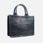 Cartera michelle de cuero para mujer - Negro