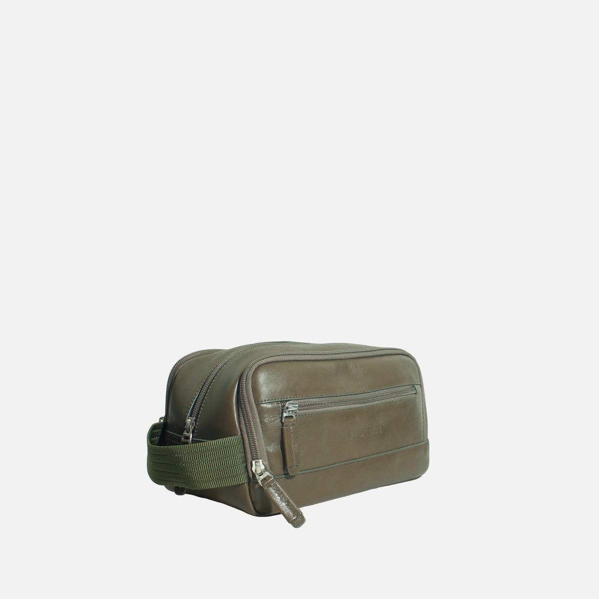 Cosmetiquera marlon de cuero para hombre - Verde