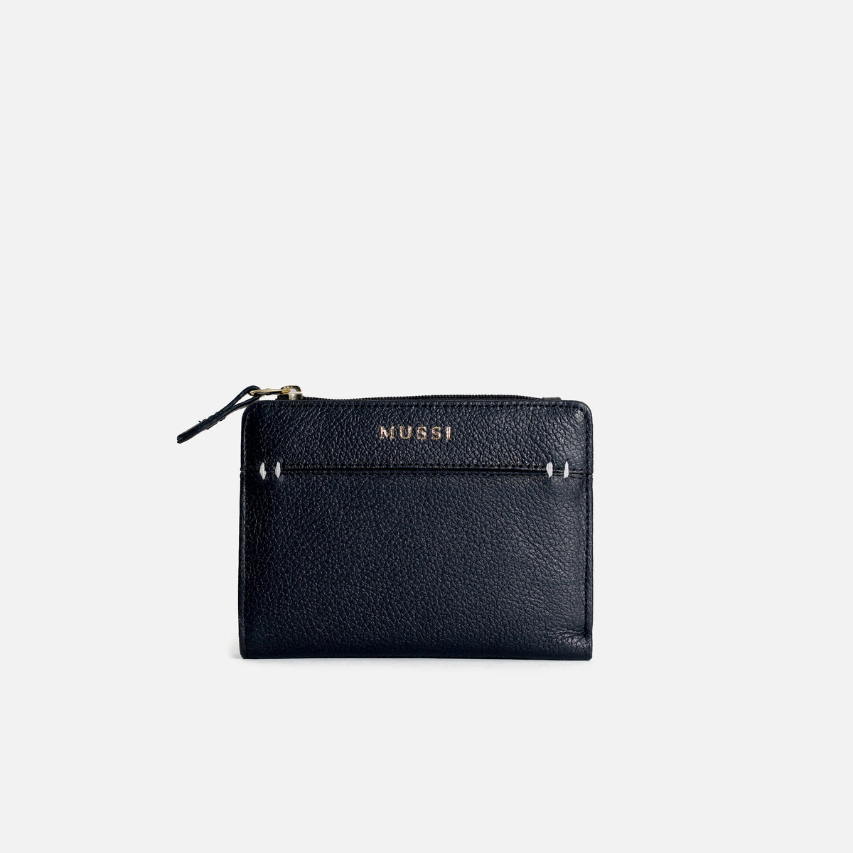 Billetera raquel de cuero para mujer - Negro