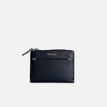 Billetera raquel de cuero para mujer - Negro