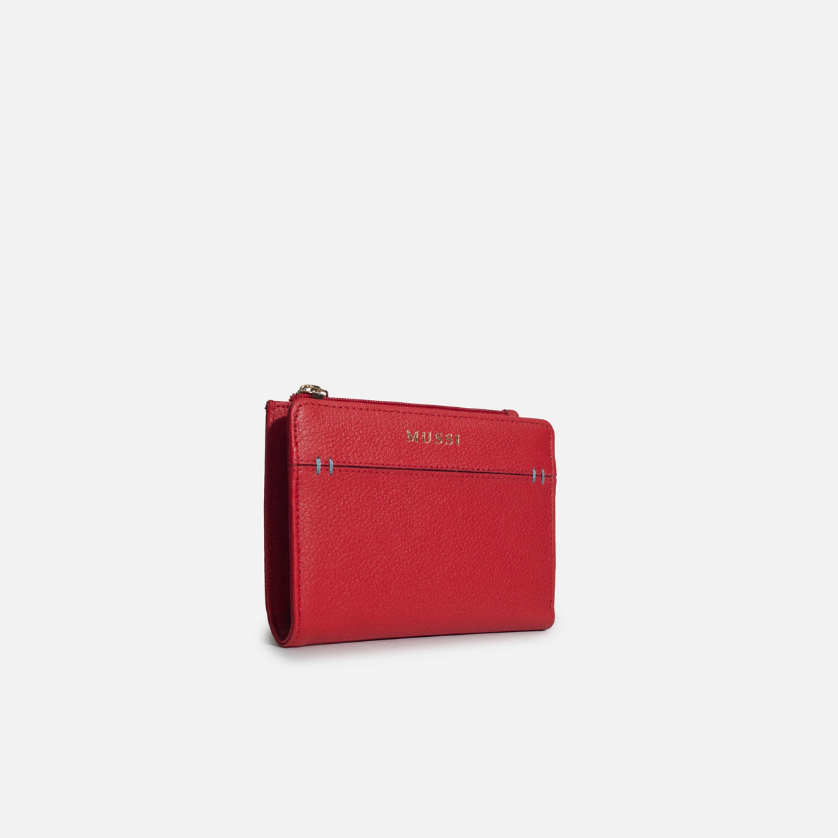 Billetera raquel de cuero para mujer - Rojo