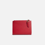 Billetera raquel de cuero para mujer - Rojo