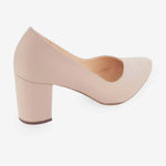 Tacones shiori de cuero para mujer - Nude