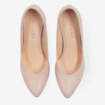 Tacones shiori de cuero para mujer - Nude