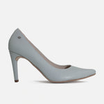 Tacones camil de cuero para mujer - Gris