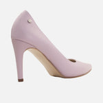 Tacones camil de cuero para mujer - Morado