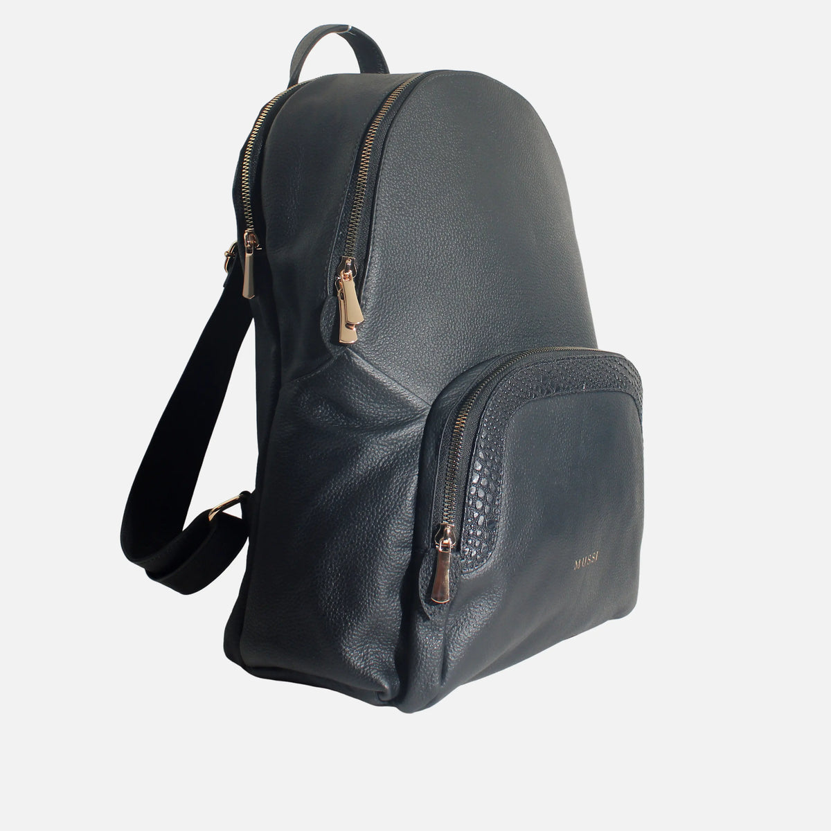 Morral celina de cuero para mujer - Negro