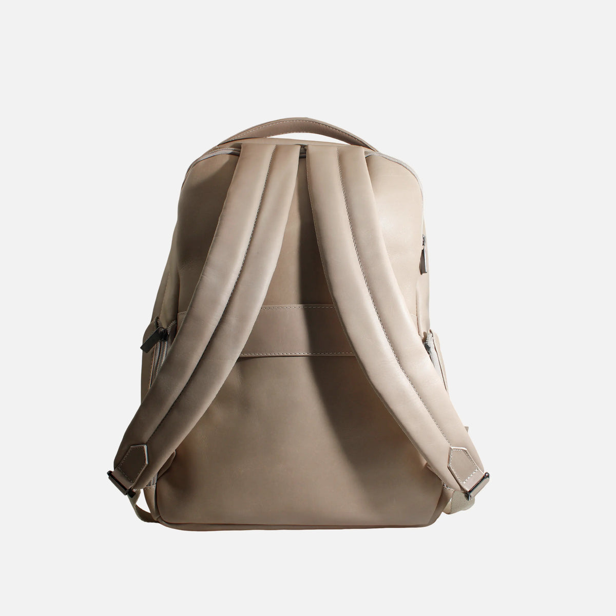 Morral moira de cuero para mujer - Beige