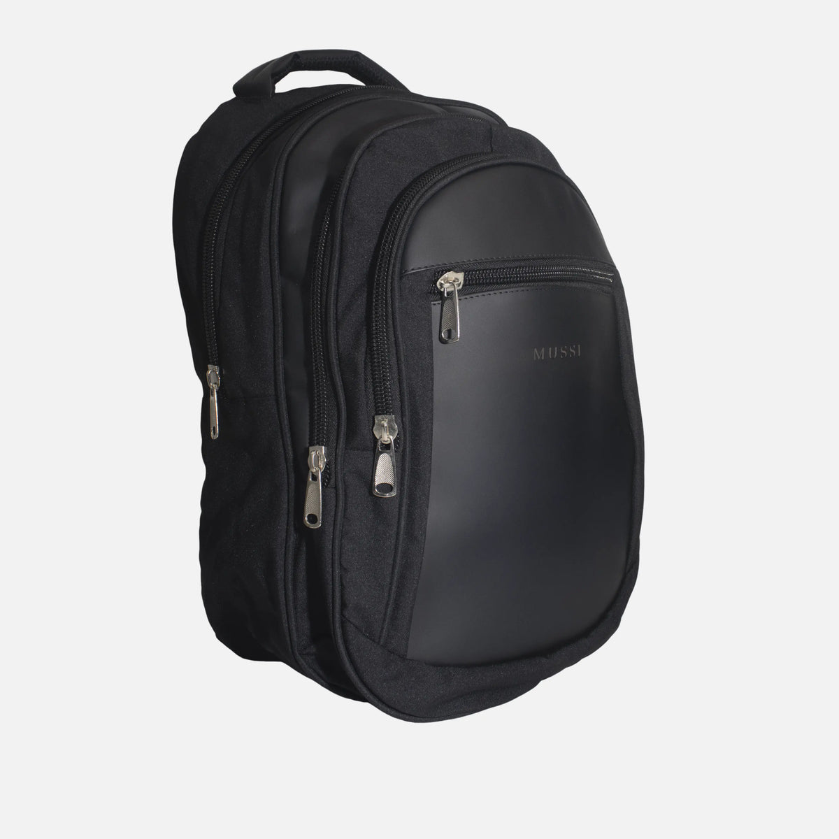 Morral eira de cuero para hombre - Negro