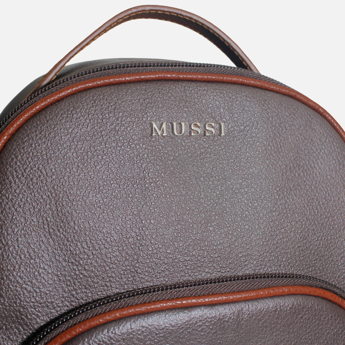 Morral olira de cuero para mujer - Café