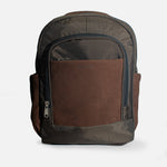 Morral meliodas de cuero para hombre - Café