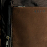 Morral meliodas de cuero para hombre - Café