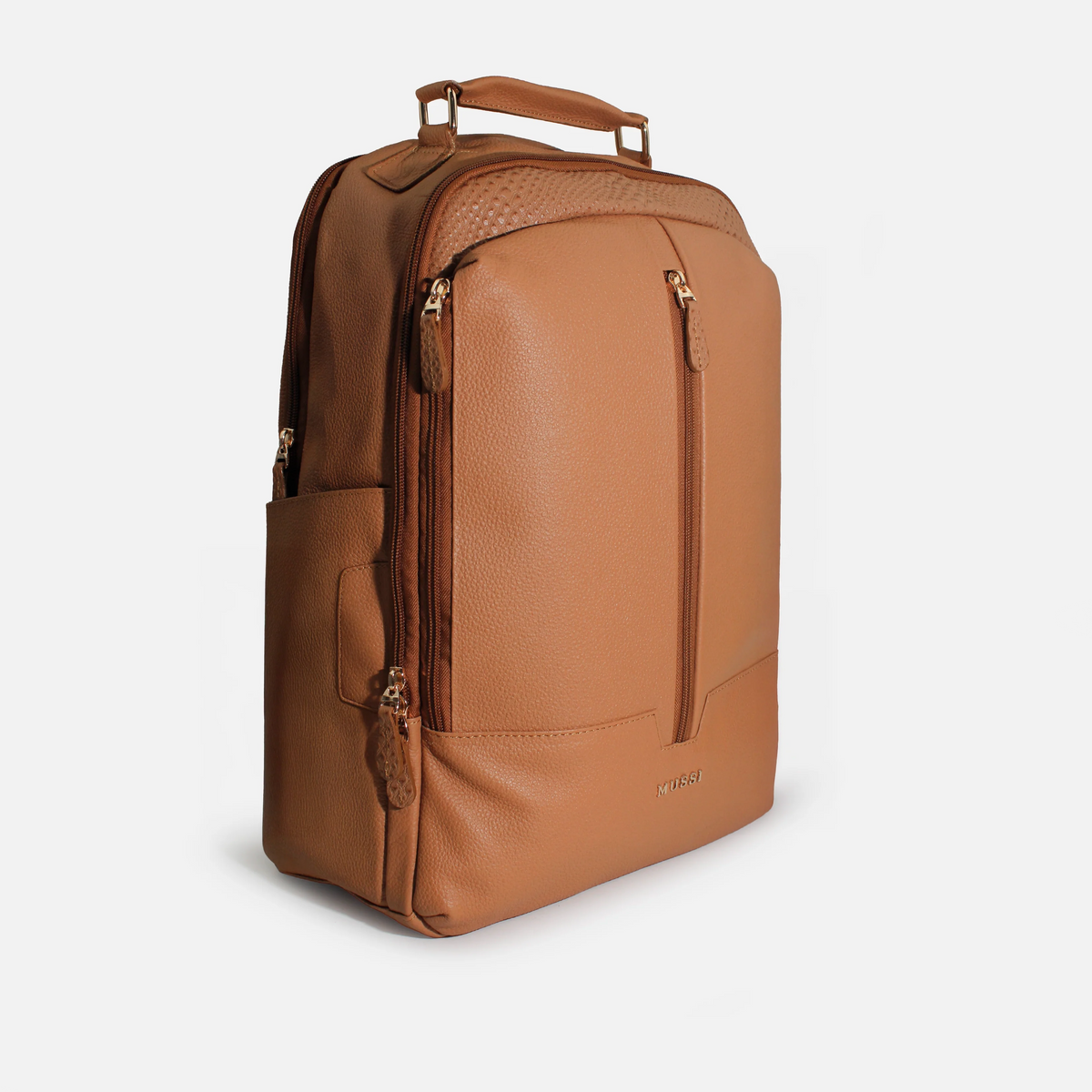 Morral narcisa de cuero para mujer - Miel